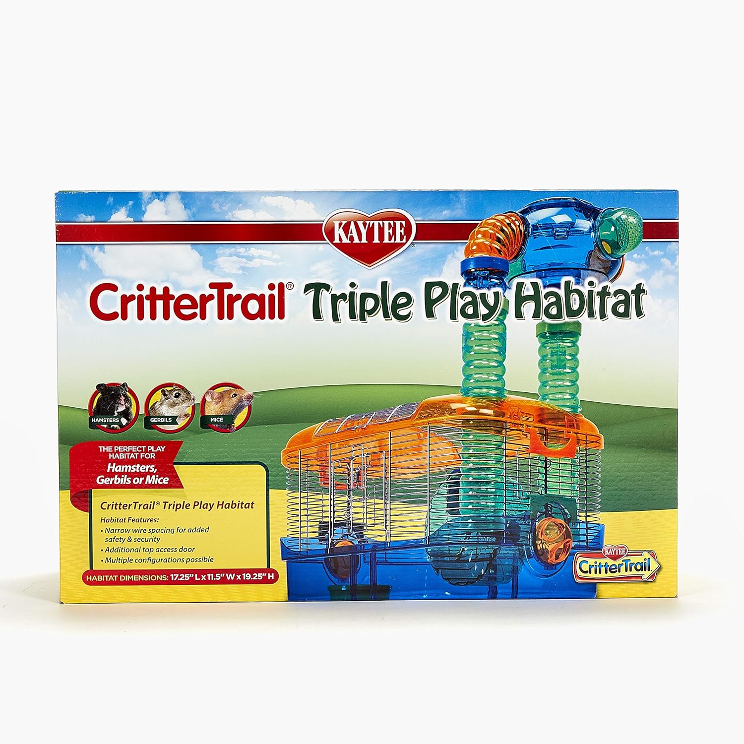 Kaytee Crittertrail Triple Play Habitat For Pet Hamsters, Gerbils, Mice And Other Small Animals