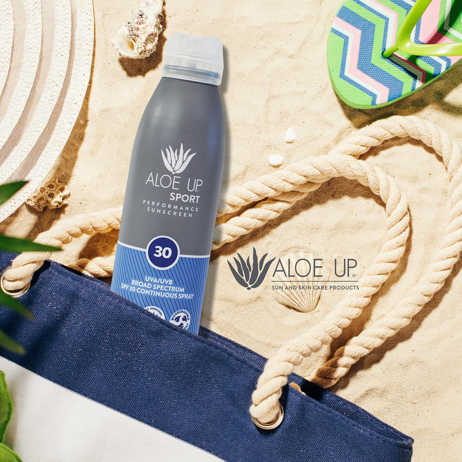 Aloe Up Sport Sunscreen Lotion Spf 30 - Broad Spectrum Uva/Uvb Sunscreen Protector For Face And Body With Hydrating Aloe Vera Gel Non-Greasy No White Cast Reef Safe Fragrance-Free - 32 Oz. : Beauty & Personal Care