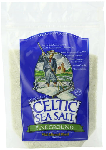 Celtic Sea Salt®, Fine Ground, 8 Ounce Resealable Bag, Pack Of 6