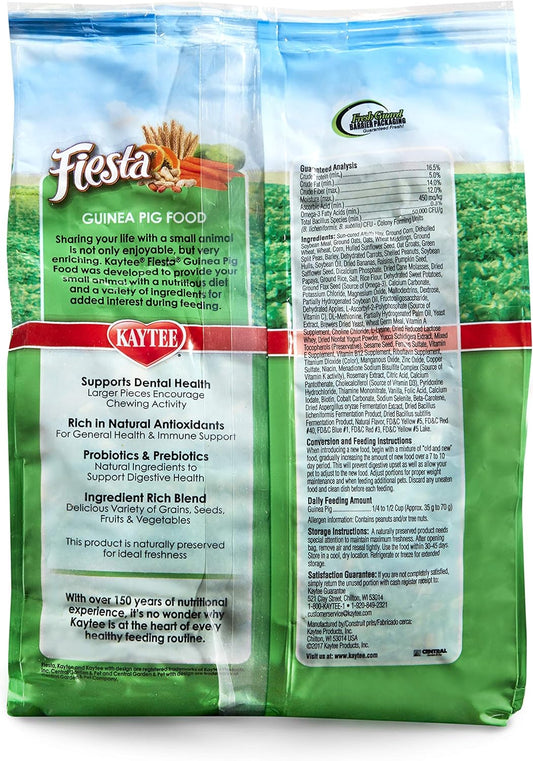 Kaytee Fiesta Guinea Pig Food, 2.5-Pound