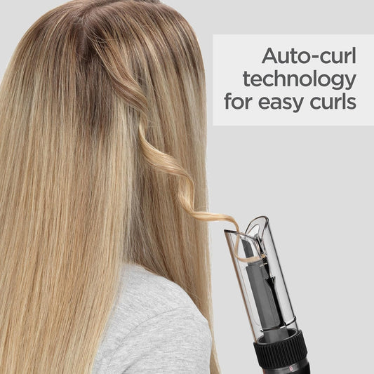 Babyliss Curl Secret Lite - Automatic Hair Curler, Easy Fast Hair Styling, 5 Heat Settings Up To 210° - Black & Rose Gold, C1031U