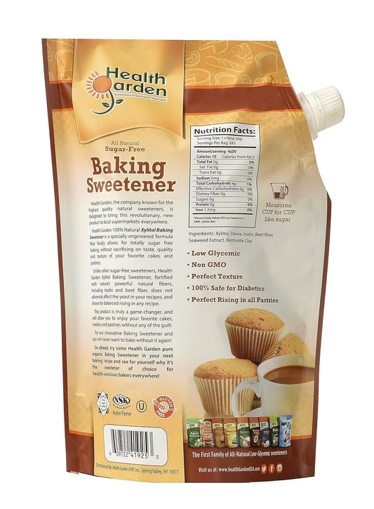 Health Garden Birch Xylitol Baking Sweetener - Non Gmo - Kosher - Made In The U.S.A. - Keto Friendly (2 Lbs)