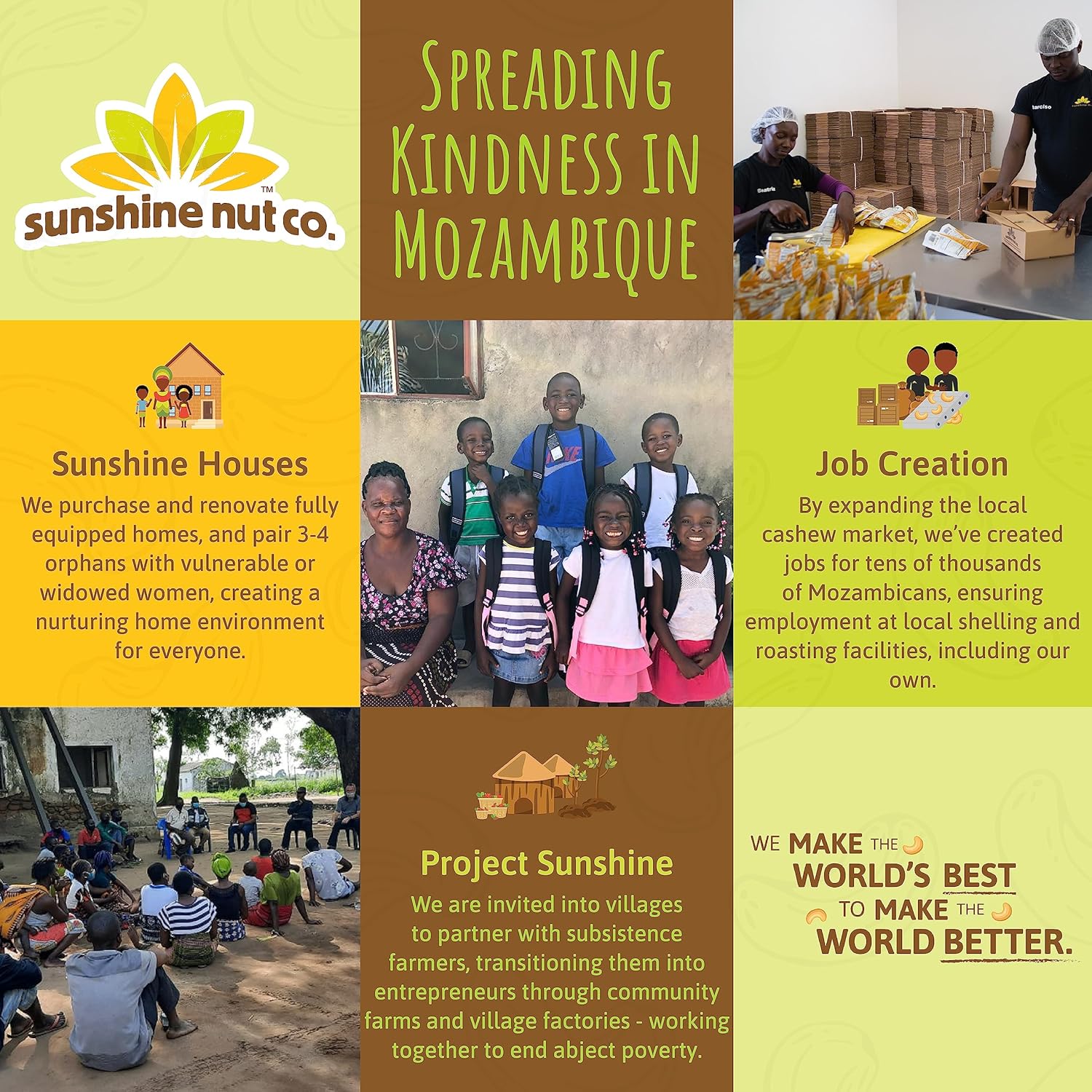 Sunshine Nut Company Whole Roasted Cashews, Perfectly Plain Flavor, Single 7 Oz. Bag, Gluten Free, Peanut Free And Vegan Individual Snack Packs For Kids And Adults, No Added Salt, Gmo Free : Grocery & Gourmet Food