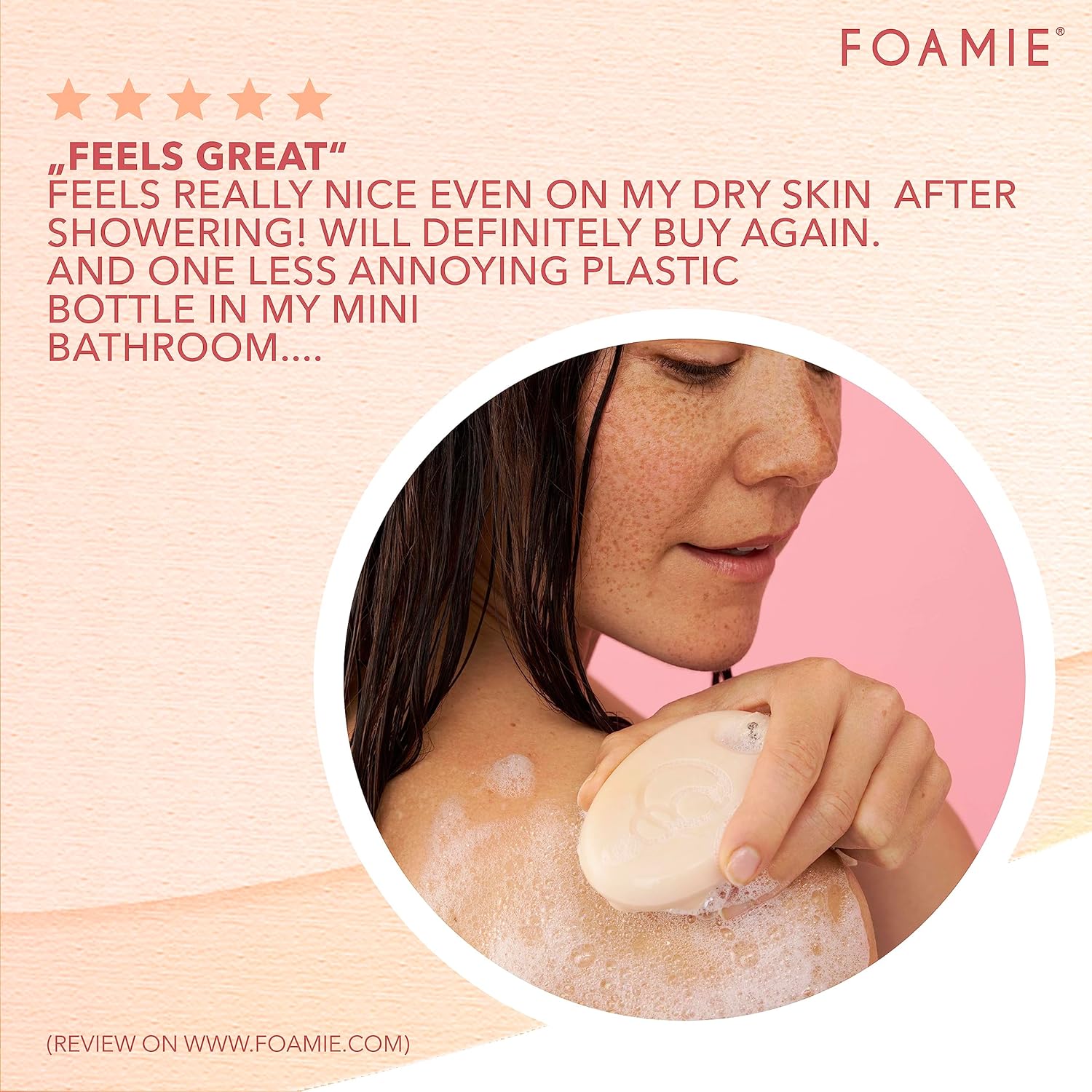 Foamie 2-In-1 Natural Body Bar Soap-Free, Body Wash Women & Men For Smooth Skin, Oatmeal Vegan Body Wash Refreshing, Body Wash For Dry Skin With Papaya & Oat Milk, Sulfate Free Body Wash : Beauty & Personal Care