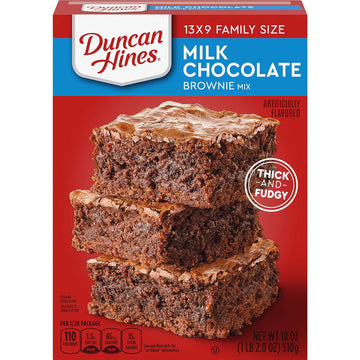 Duncan Hines Brownie Mix, Milk Chocolate, 18 oz
