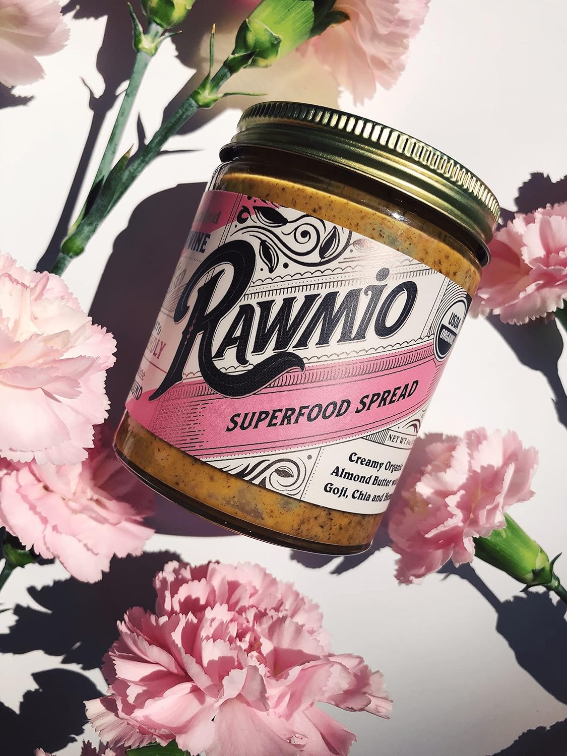 Rawmio Superfood Spread, 6 Oz. Jar, 6 Serving Per Jar - Raw, Organic, Vegan, Gluten-Free : Grocery & Gourmet Food