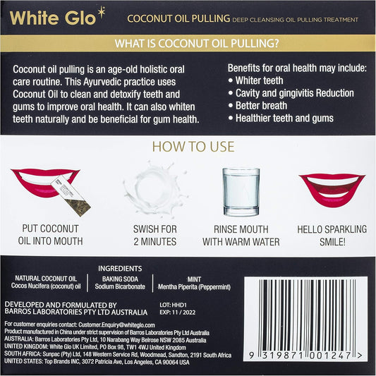 White Glo Coconut Oil Pulling Coconut Oil 100Ml
