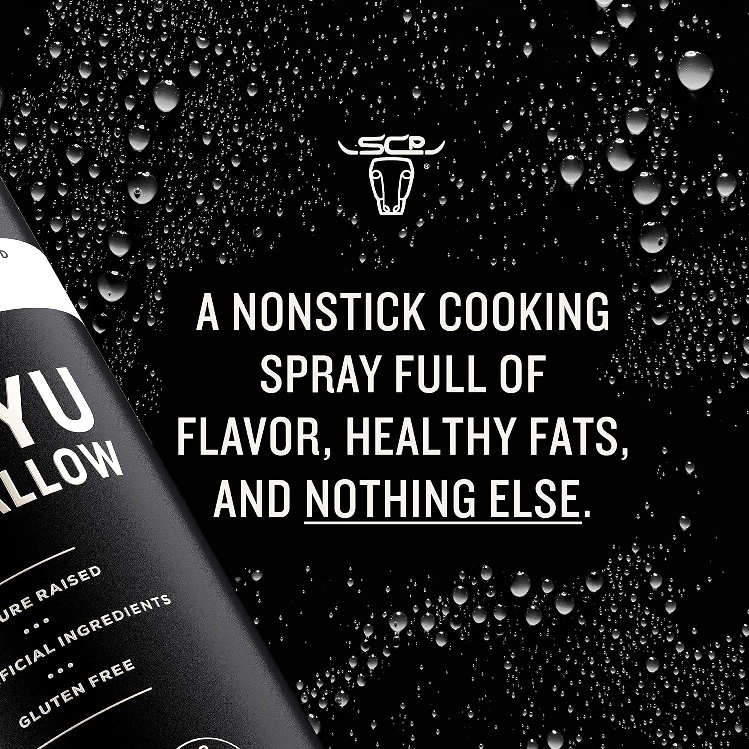 South Chicago Packing Wagyu Beef Tallow Spray, Umami-Rich, Flavorful, Perfect For Sauteing, Stir-Frying And Grilling, Nonstick Cooking Oil, 7 Fl Oz