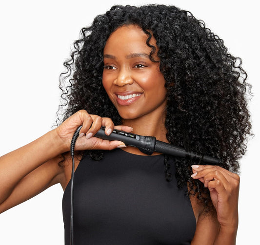 Cloud Nine The Texture Wand Hair Styling Tool | Variable Temperature Control | Instant Heat Ceramic Barrel | 360° Degree Pivot Cord | Range Of Hair Types Shiny Smooth Results