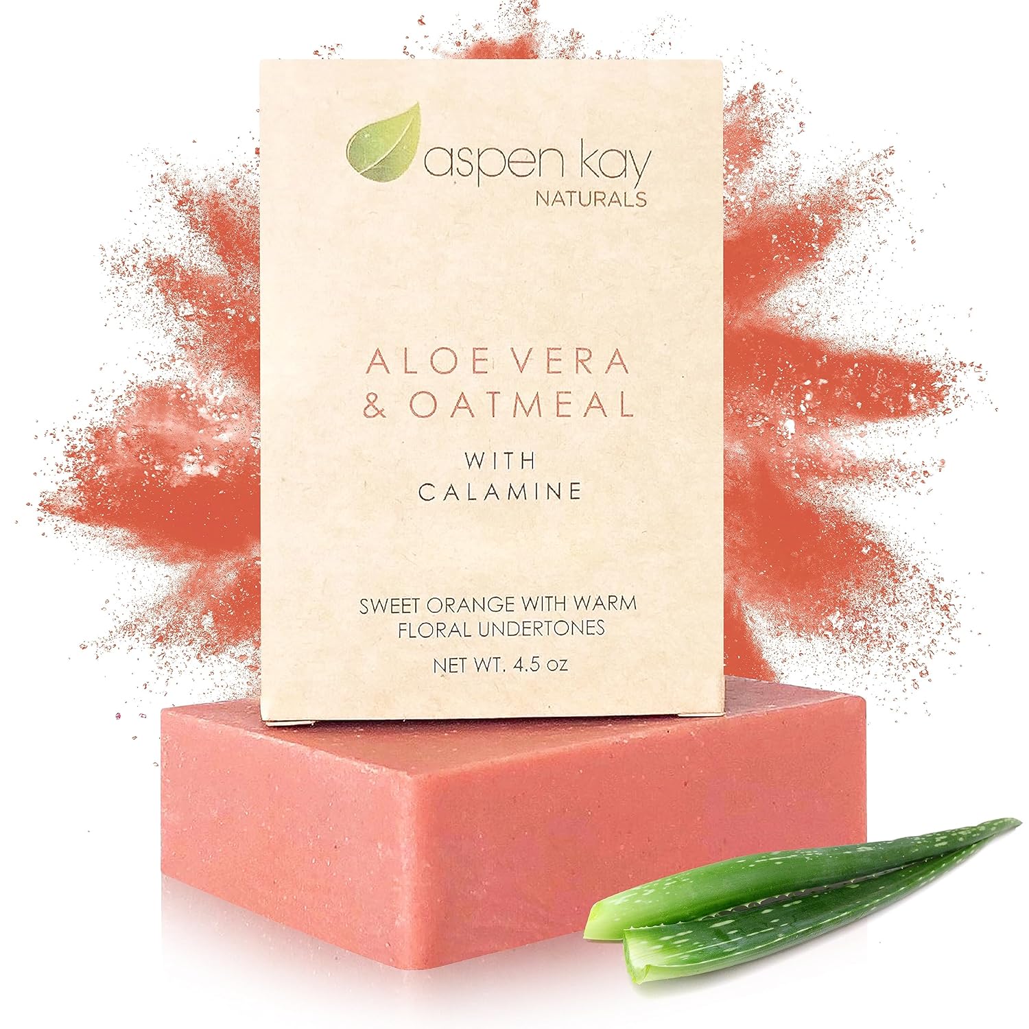 Aspen Kay Naturals Soap Bars (1, Aloe Vera & Oat Meal With Calamine)
