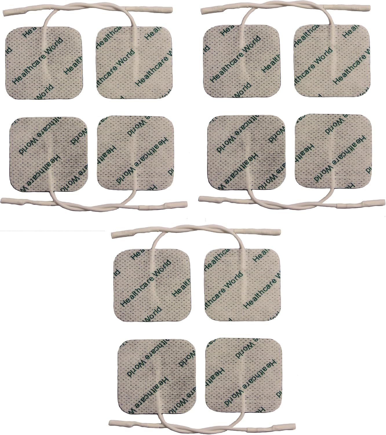 Tens Electrode Pads 4X4Cm (12 Pcs) Self-Adhesive Tens Pads For Back, Knee, Shoulder, Hand, Pelvic Pain Compatible With Lloyds,Tenscare,Neurotrac,Bodyclock,Tens7000 Machines