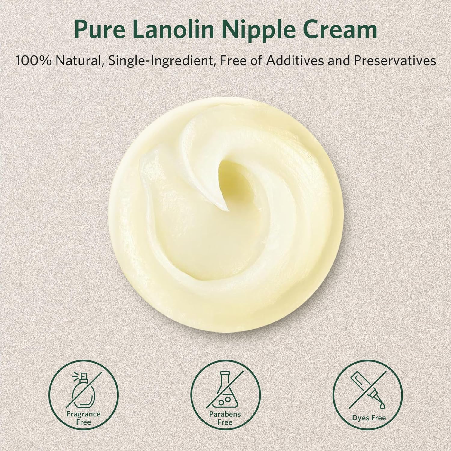 Lanolin Nipple Cream for Breastfeeding - Soothing Protection - Safe for Nursing Mom and Baby, 1.76 Ounce : Baby