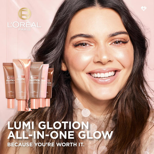 L'Oreal Paris Makeup True Match Lumi Glotion, Natural Glow Enhancer, Illuminator Highlighter, Bronzing Drops For A Sun-Kissed Glow, 903 Medium