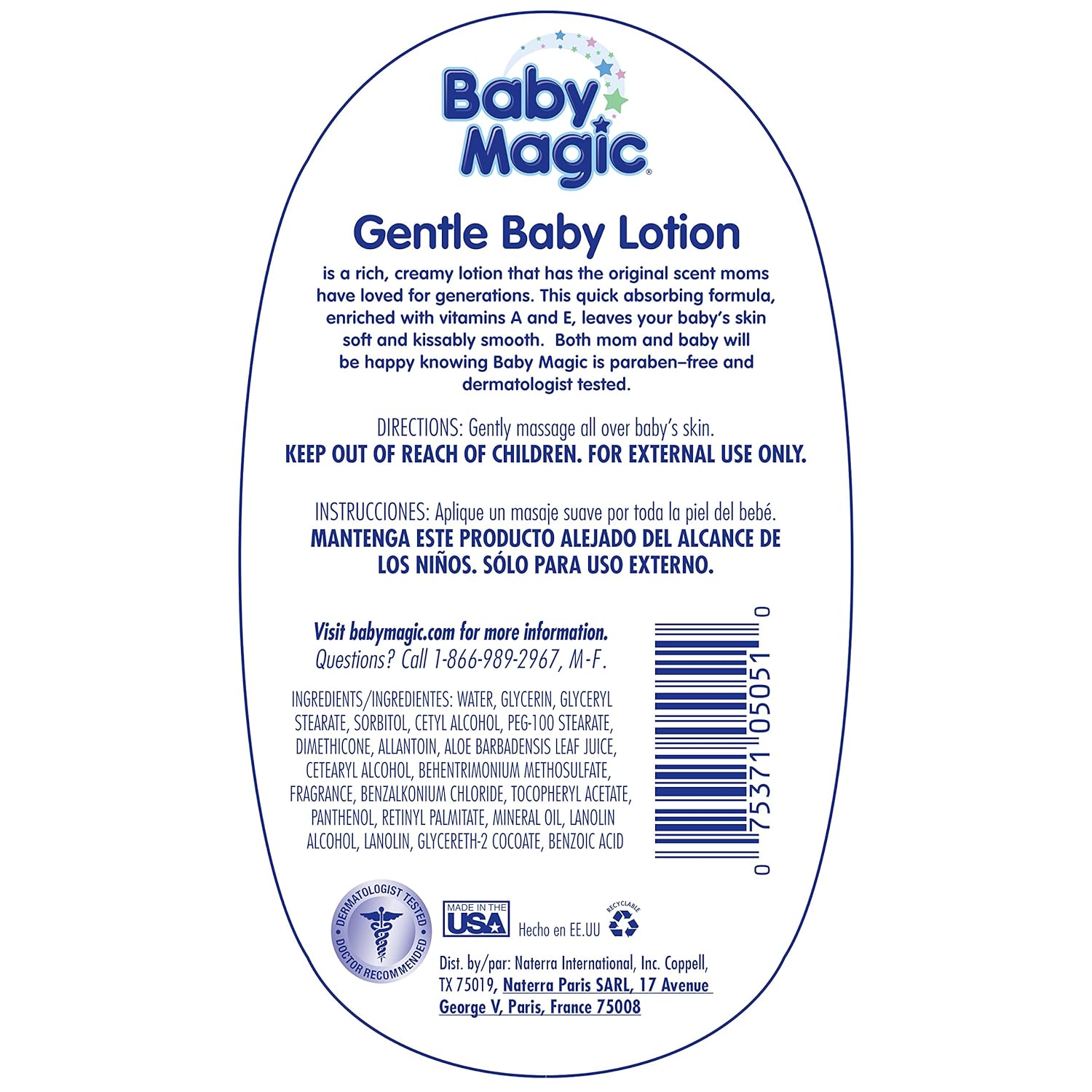 Baby Magic Gentle Baby Lotion, Original Baby Scent, 30 Ounces : Baby