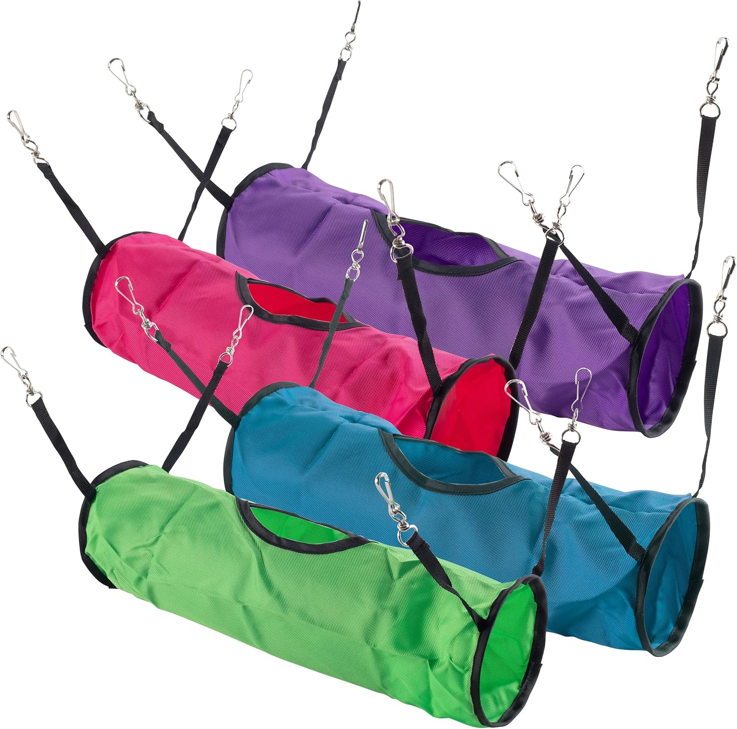 Kaytee Simple Sleeper Play Tunnel Pink, Purple, Blue, Green 15 Inches x 4.5 Inches : Pet Habitat Tubes And Tunnels : Pet Supplies