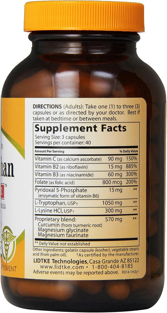 Lidtke Technologies L-Tryptophan Complete Capsules, 120 Count