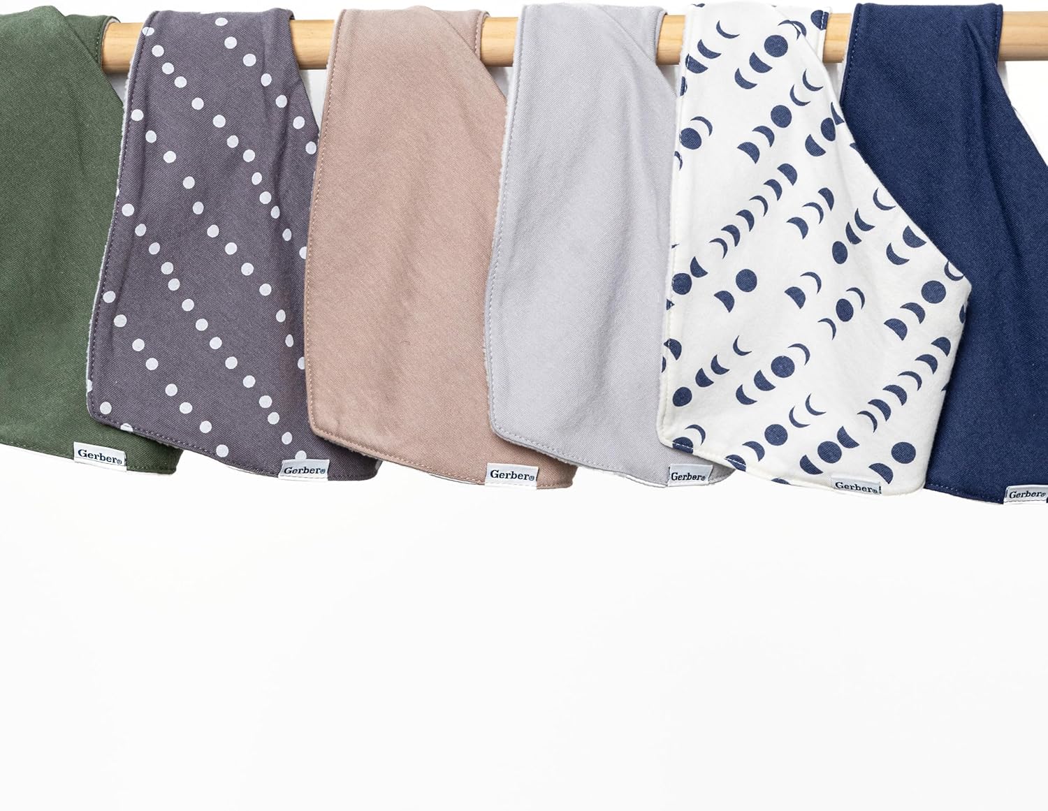 Gerber Baby Unisex Bandana Bibs 10-Pack, Multi Rust, One Size : Baby