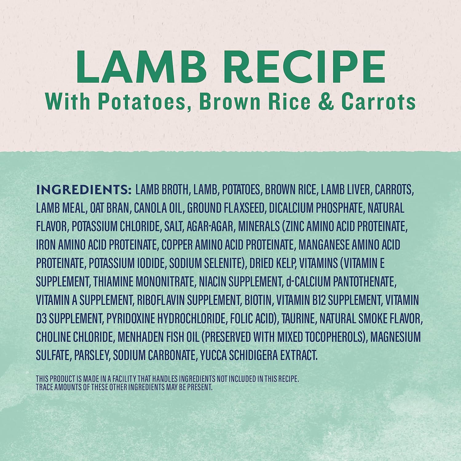 Natural Balance Original Ultra Adult Wet Dog Food, Lamb Recipe with Potatoes, Brown Rice & Carrots, 13 Ounce Can (Pack of 12): Canned Wet Pet Food: Pet Supplies: Amazon.com
