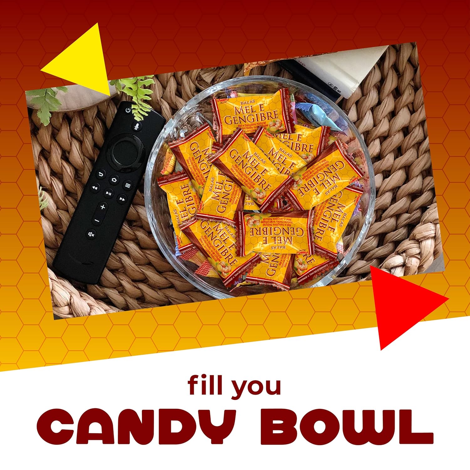 Honey And Ginger Hard Candy, Individually Wrapped (1 Pound Bag - Approx. 100 Count) : Grocery & Gourmet Food