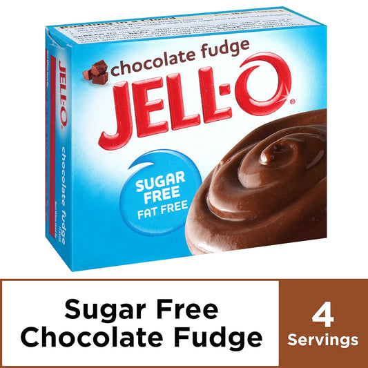 Jell-O Chocolate Fudge Sugar Free & Fat Free Instant Pudding & Pie Filling Mix (1.4 Oz Box) Pack Of 24