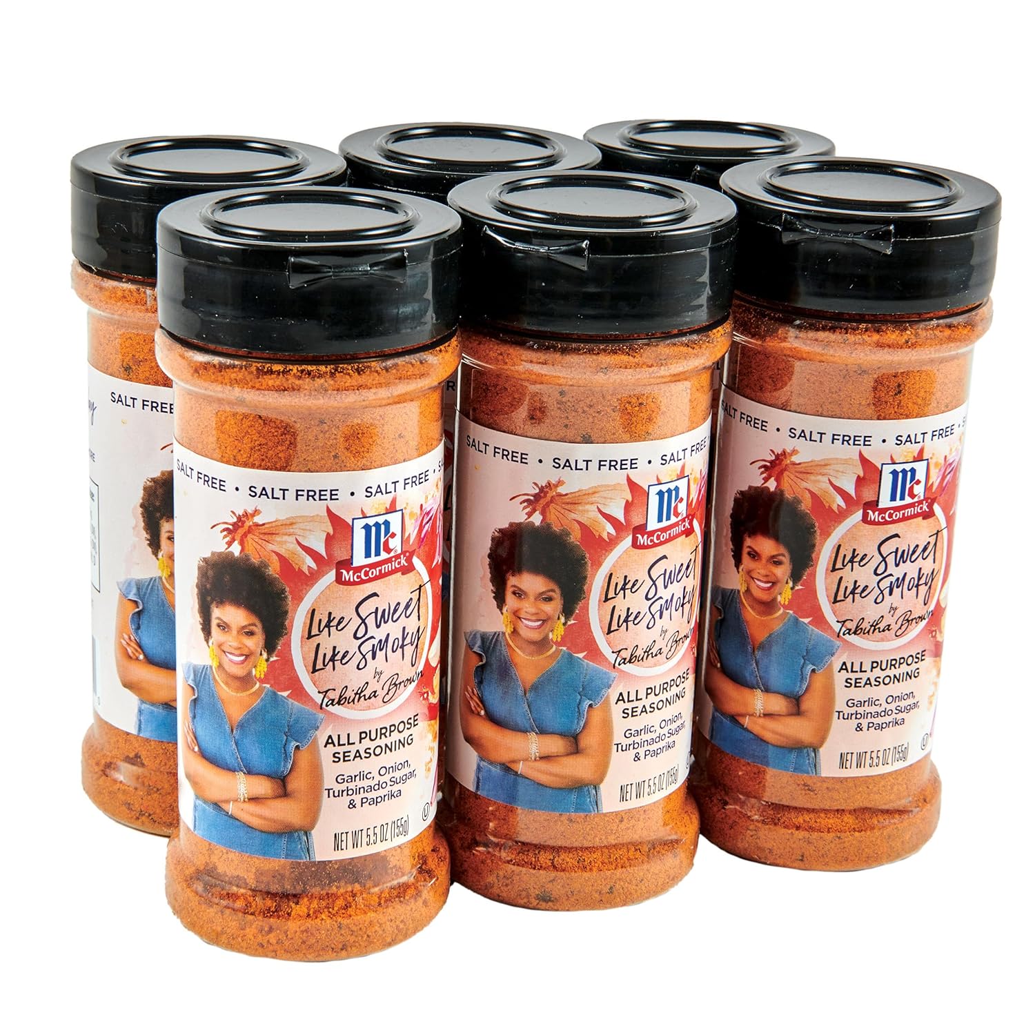 McCormick Like Sweet Like Smoky All Purpose Seasoning by Tabitha Brown, 5.5 oz (Pack of 6)