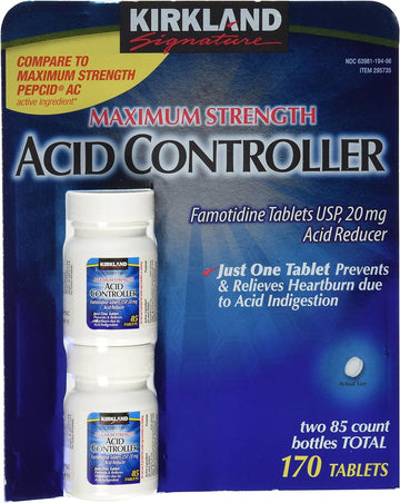 Kirkland Signature Acid Controller, 20 Mg Famotidine Tablet, 170 Tablets