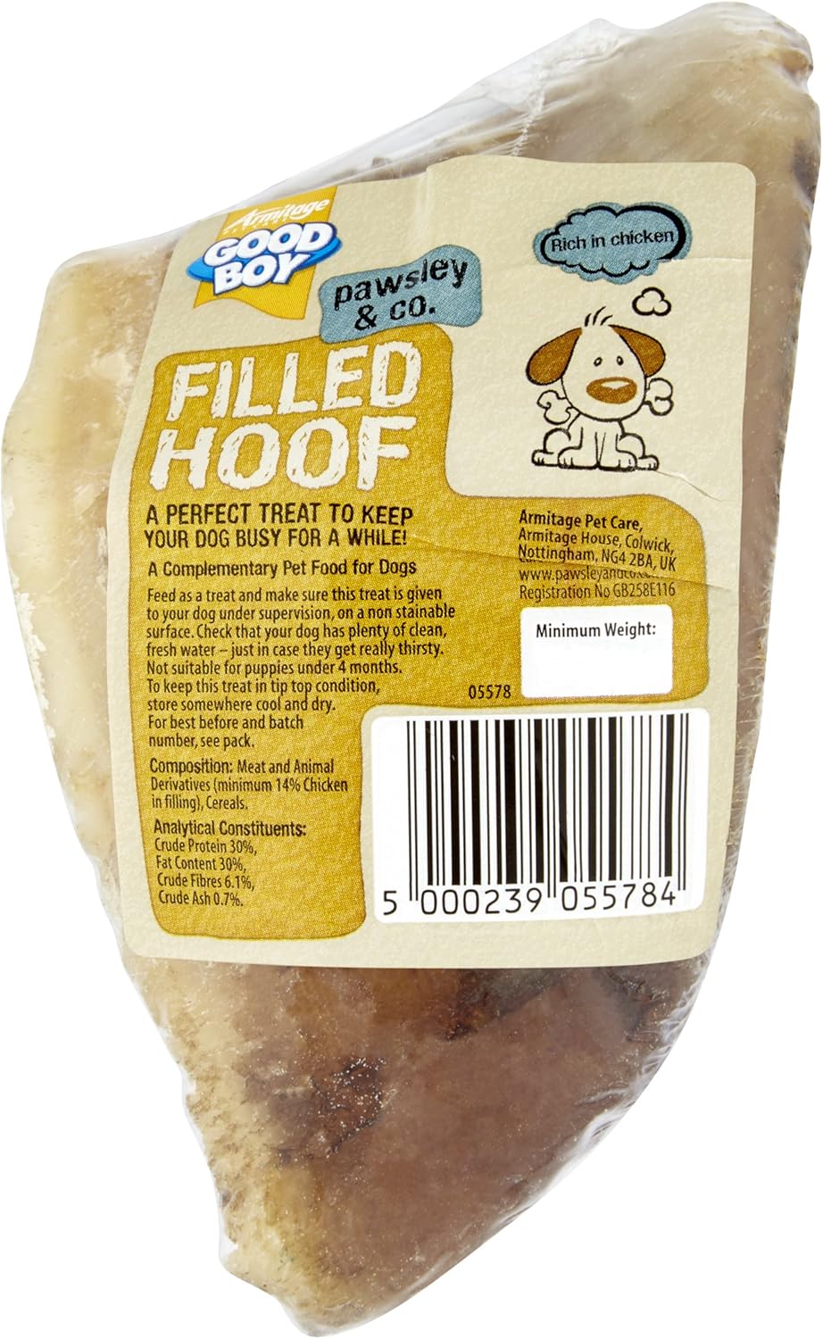 Good Boy Filled Hoof, case of 12 : Amazon.co.uk: Pet Supplies