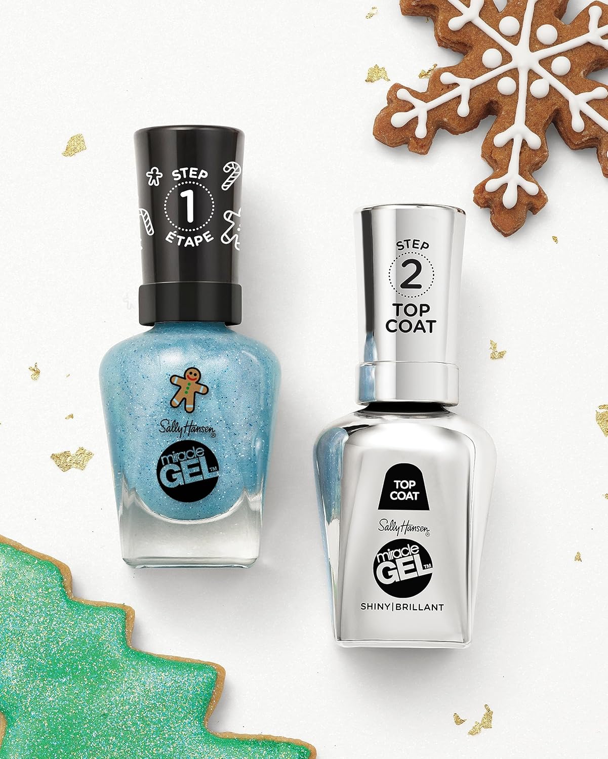 Sally Hansen Miracle Gel Holiday Collection - Nail Polish - Jack Frosted : Beauty & Personal Care