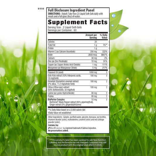 Irwin Naturals Longer, Stronger Hair And Nails - Promotes Vibrant Shine Texture & Strength - 120 Liquid Softgels