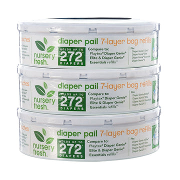 Nursery Fresh Refill For Diaper Genie 3 Pack, 816 Count