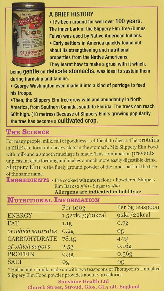 Thompson'S Slippery Elm Plain Food 454 G (Pack Of 2)