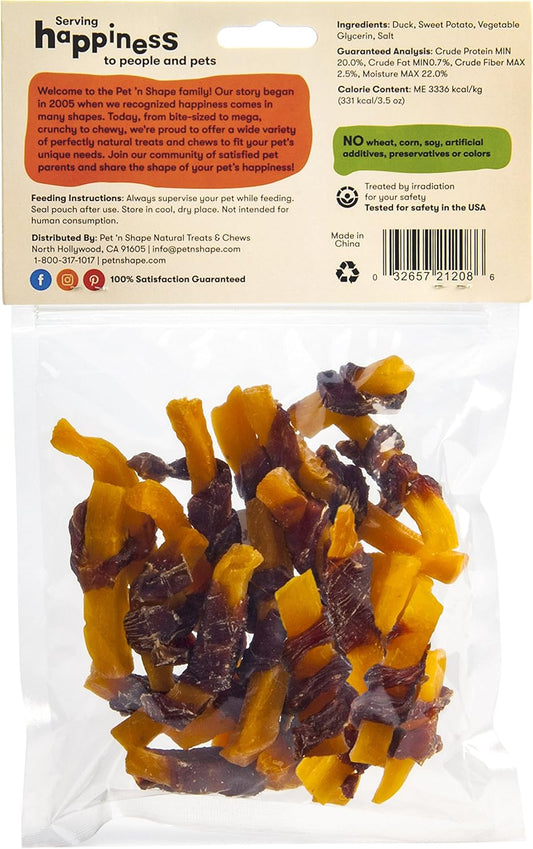 Pet 'N Shape Sweet Potato Chews Jerky Dog Treats - 8 Ounce
