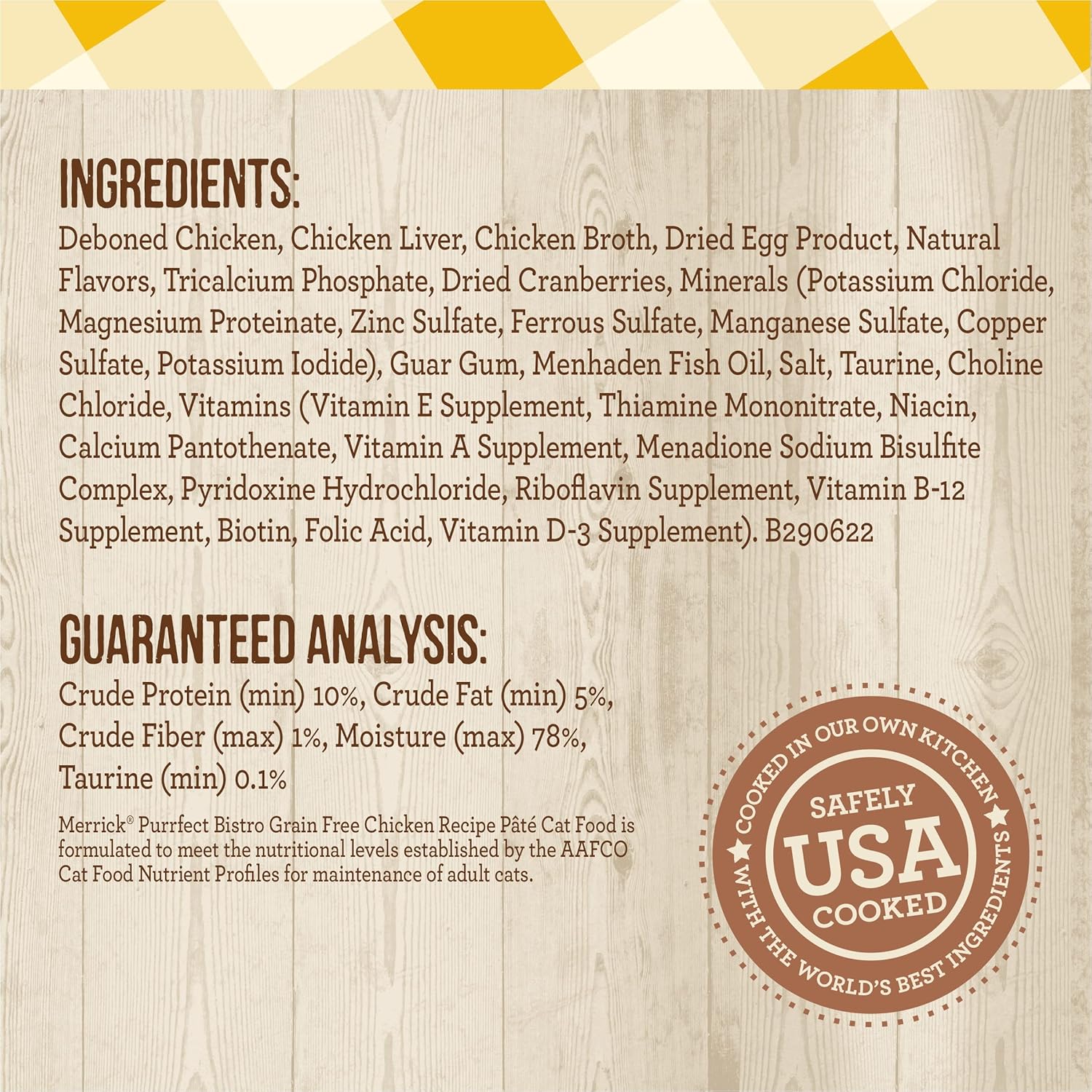 Merrick Purrfect Bistro Grain Free Premium Soft Canned Pate Adult Wet Cat Food, High Protein Chicken Recipe - (Pack of 24) 5.5 oz. Cans : Wet Pet Food : Pet Supplies