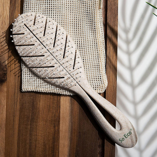 Biodegradable Detangling Leaf Brush