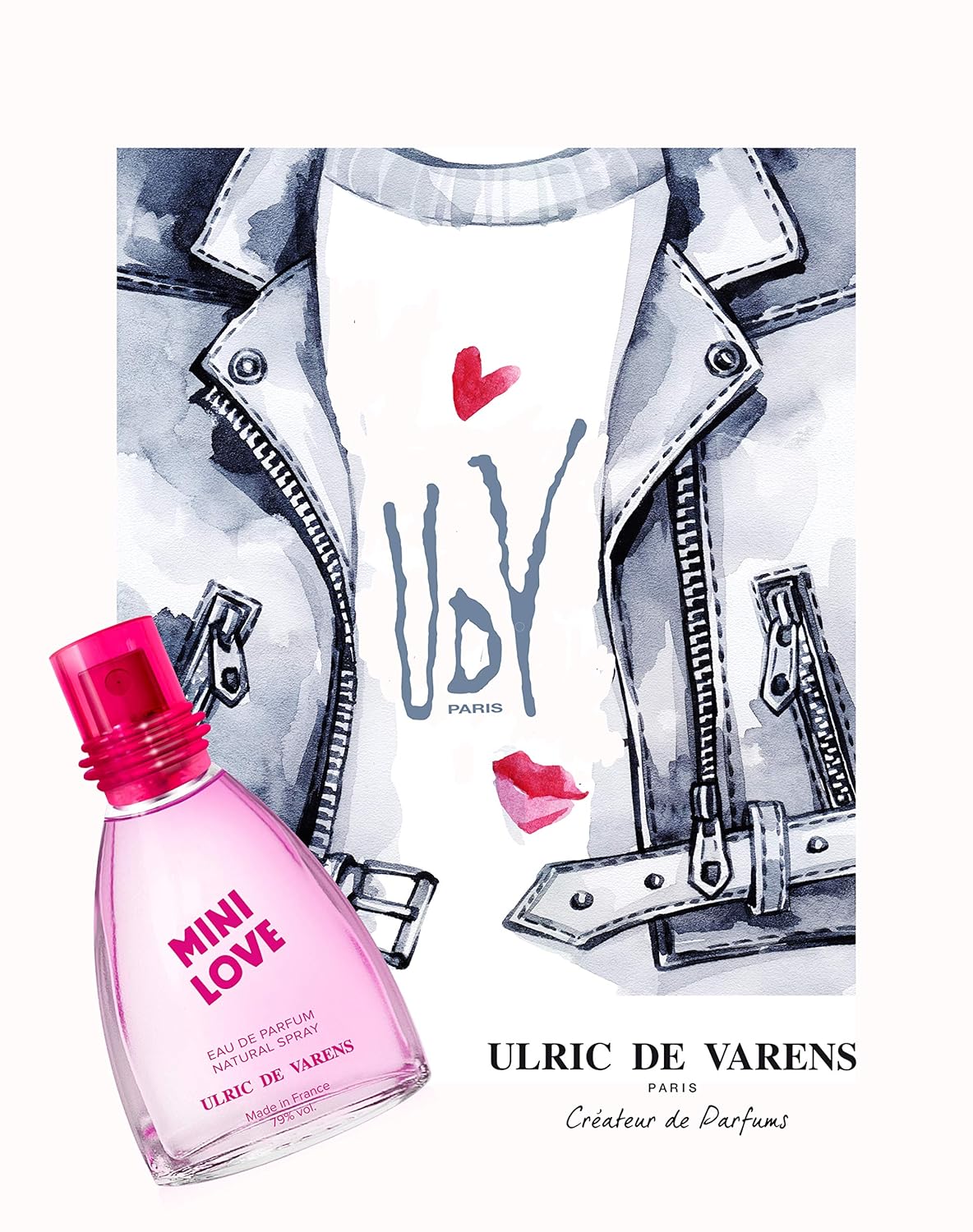 Ulric De Varens - Eau De Parfum Mini Love - Floral And Fruity - Women'S Perfume - Spray - Made In France - 25 Ml : Beauty & Personal Care