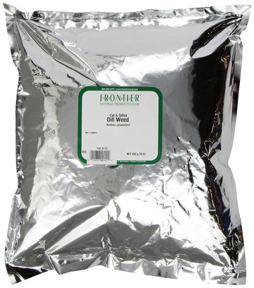 Frontier Co-Op Dill Seed, 1-Pound Bulk Bag, Cut & Sifted, Delicate Flavor Pairs With Salads, Sauces And Fish, Kosher