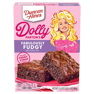 Duncan Hines Dolly Parton's Fabulously Fudgy Brownie Mix, 17.6 oz