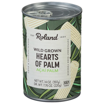 Roland Foods Canned Premium Hearts Of Palm, 14 Ounce Can, Pack Of 4