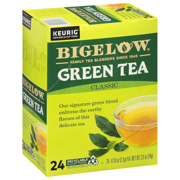 Bigelow Tea Green Tea Keurig K-Cup Pods, Caffeinated Tea Keurig Tea Pods, 24 Count Box (Pack Of 4), 96 Total K-Cup Pods