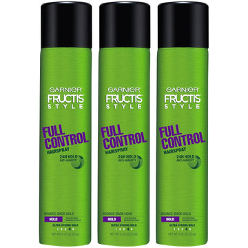 Garnier Fructis Style Full Control Anti-Humidity Hairspray, 8.25 Oz, 3 Count (Packaging May Vary)