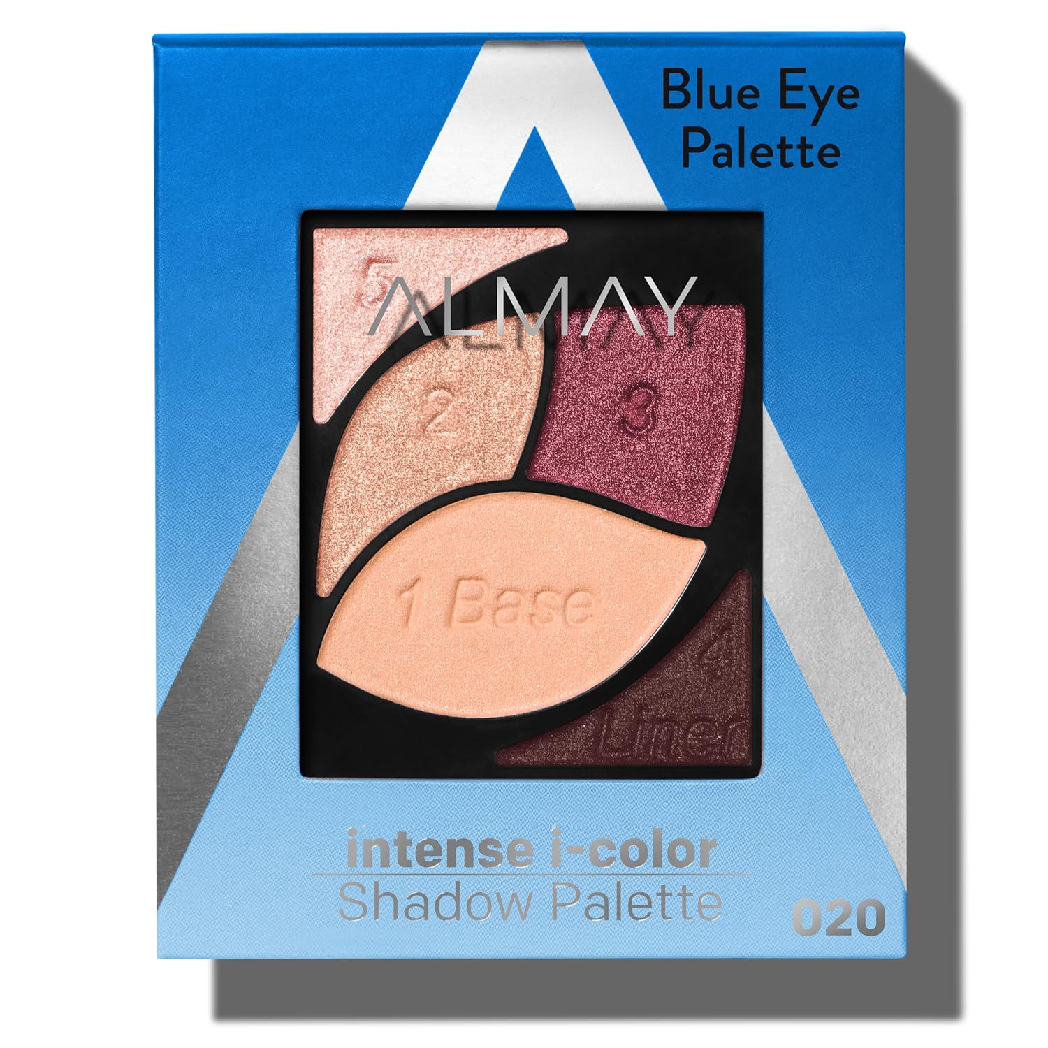 Almay Eyeshadow Palette, Longlasting Eye Makeup, Primer Enriched With Antioxidant Vitamin E, Hypoallergenic, 020 Blue Eyes, 0.1 Oz