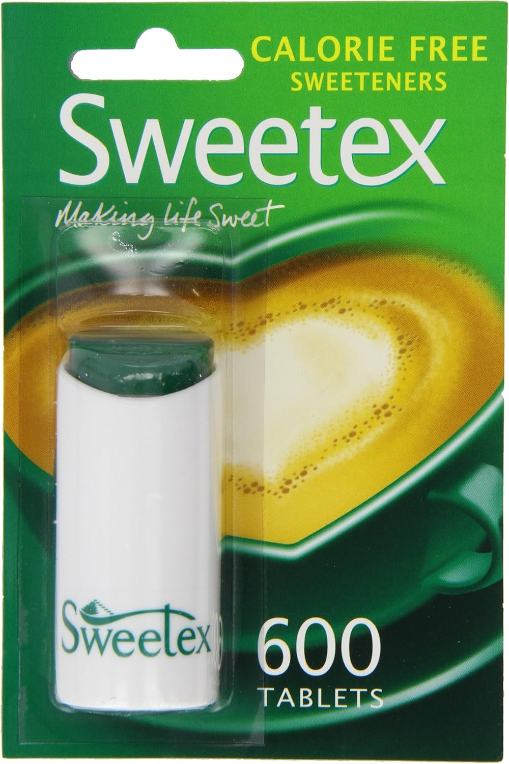 Sweetex Sweetener Tablets, 600 Tablets, Sweetener, Zero Calorie, Sugar Free, Artificial, Helps Balance Diet, Healthier Lifestyle, Sugar Substitutes, Baking Supplies