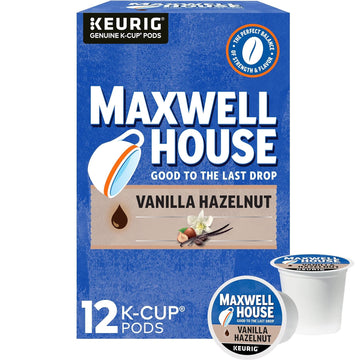 Maxwell House Vanilla Hazelnut Medium Roast K-Cup Coffee Pods (12 Count)