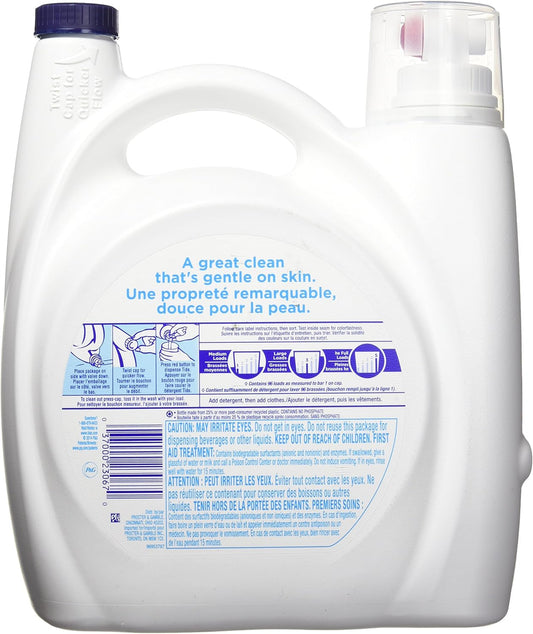Tide Free & Gentle Laundry Detergent Liquid Soap, 80 Loads, 115 Fl Oz