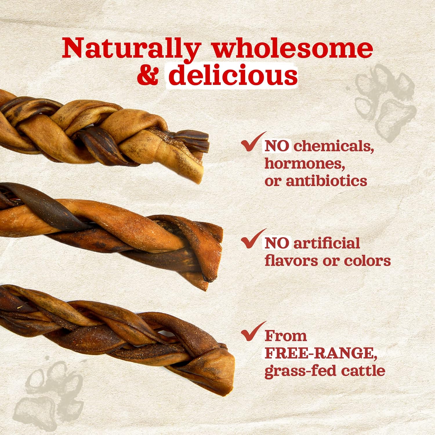 Natural Farm Braided Collagen Chews for Dogs (6 Inch, 10 Pack), Collagen Sticks, Natural Dog Chews, Long Lasting, for Small, Medium and Large Dogs, Odor-Free, Rawhide Alternative : Pet Supplies