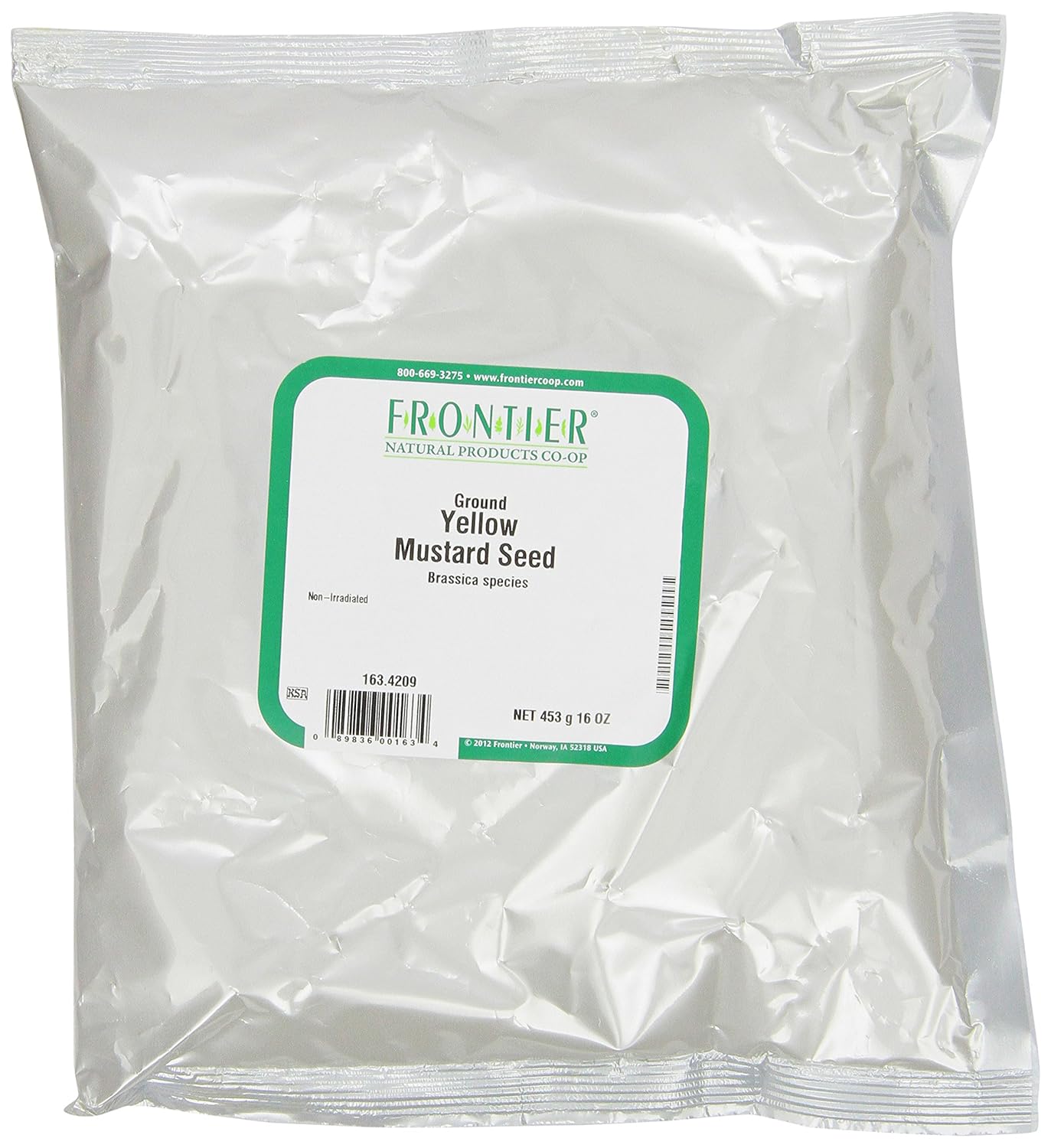 Frontier Mustard Seed, Yellow Powder, 16 Ounce Bags (Pack Of 3)