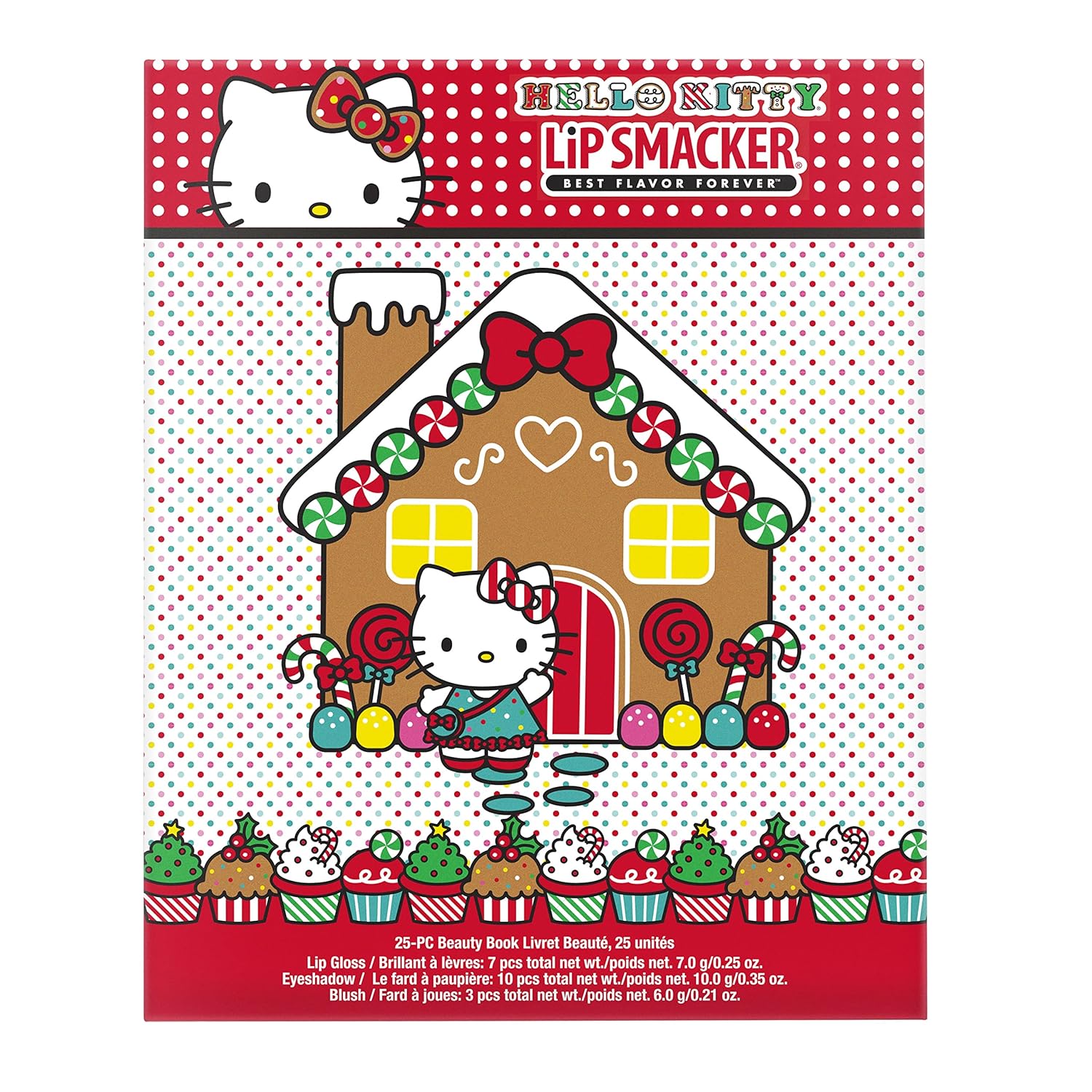 Lip Smacker Hello Kitty Holiday Beauty Book Makeup Set For Girls : Beauty & Personal Care