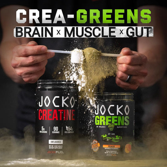 Jocko Fuel Greens & Creatine Bundle - Greens & Superfood Powder + Creatine Powder