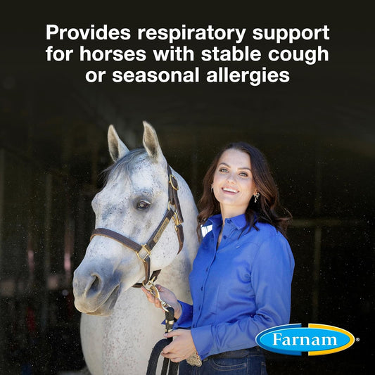 Farnam Cough Free Horse Cough Supplement Pellets, Provides Respiratory Support For Horses With Seasonal Allergies Or Stable Cough, 2.5 Pounds, 70 Day Supply