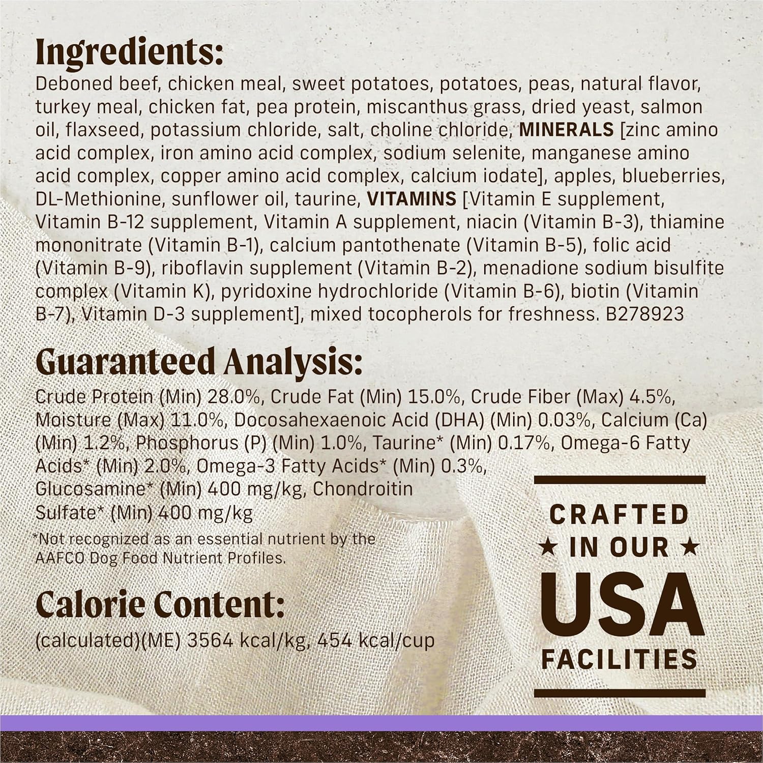 Merrick Premium Grain Free Dry Puppy Food, Wholesome and Natural Kibble with Real Texas Beef and Sweet Potato - 22.0 lb. Bag : Pet Supplies